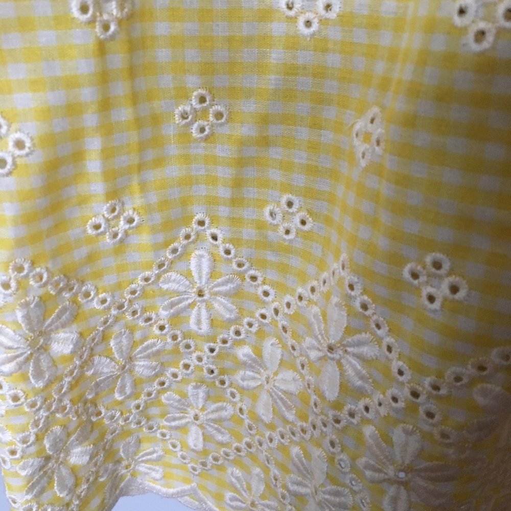 Three Gingham Shirt Dresses With Eyelet Embroidery - image 5